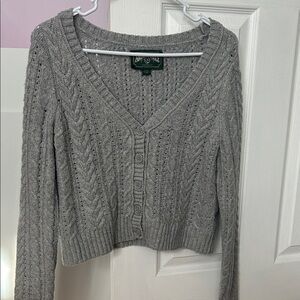 American Eagle Outfitters Heather Gray Cardigan